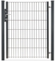 Preview: Gartentor 1-flügelig 1000mm Breite Anthrazit RAL 7016