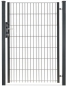 Preview: Gartentor 1-flügelig 1000mm Breite Anthrazit RAL 7016