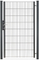 Preview: Gartentor - 1-flügelig - 1000mm Breite - Anthrazit - RAL 7016 - 1630