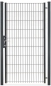 Preview: Gartentor 1-flügelig 1000mm Breite Anthrazit RAL 7016