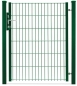 Preview: Gartentor 1-flügelig 1000mm Breite Moosgrün RAL 6005