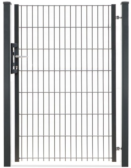 Gartentor 1-flügelig 1000mm Breite Anthrazit RAL 7016