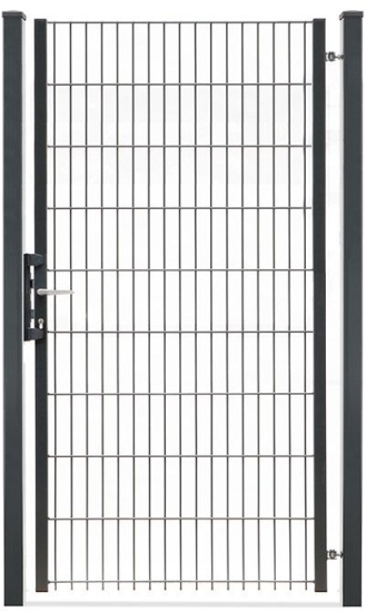 Gartentor 1-flügelig 1000mm Breite Anthrazit RAL 7016
