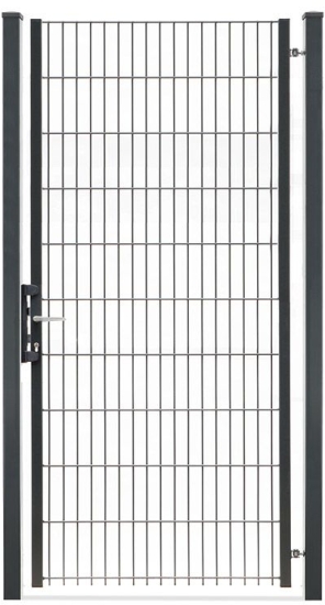 Gartentor 1-flügelig 1000mm Breite Anthrazit RAL 7016