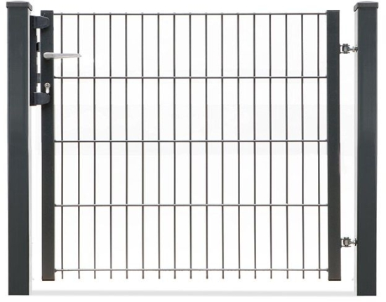 Gartentor 1-flügelig 1000mm Breite Anthrazit RAL 7016