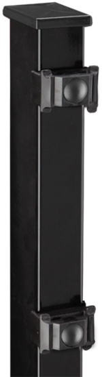 Zaunpfosten BLACKY Schwarz RAL 9005