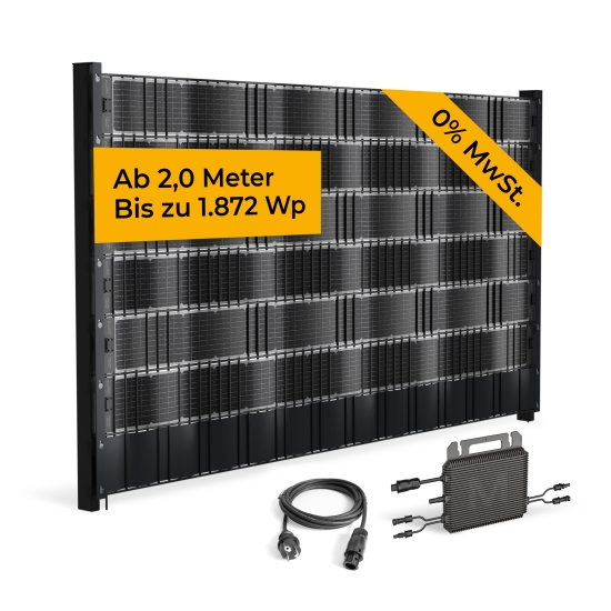 Sunbooster VERTICAL für 2 Meter Doppelstabmatte