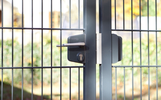 Gartentor Vario 8/6/8 – Detailansicht Schloss mit Profilzylinder