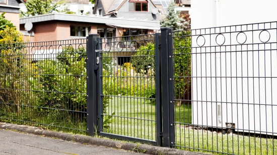 Schmuckzauntor ROM 1-flügelig Verzinkt - im Vorgarten
