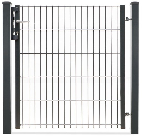 Gartentor 1-flügelig 1000mm Breite Anthrazit RAL 7016