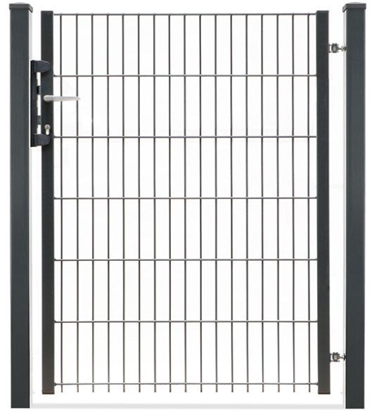 Gartentor 1-flügelig 1000mm Breite Anthrazit RAL 7016