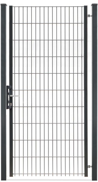 Gartentor 1-flügelig 1000mm Breite Anthrazit RAL 7016