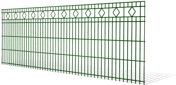 Schmuckzaun BARCELONA Moosgrün RAL 6005