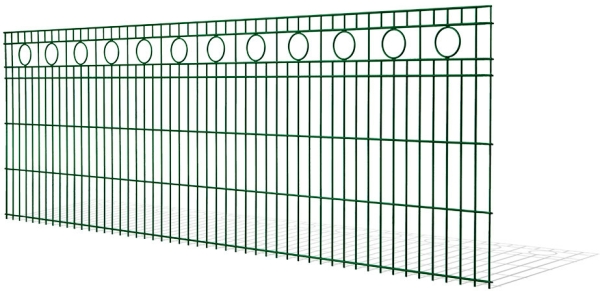 Schmuckzaun ROM Moosgrün RAL 6005